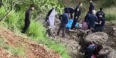 2 çiftçi traktör kazasında can verdiler