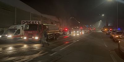 Ambalaj fabrikasında korkutan yangın