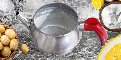 Sararan çaydanlığı parlatan pratik çözüm