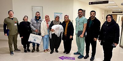 Yılın ilk bebeğine sürpriz