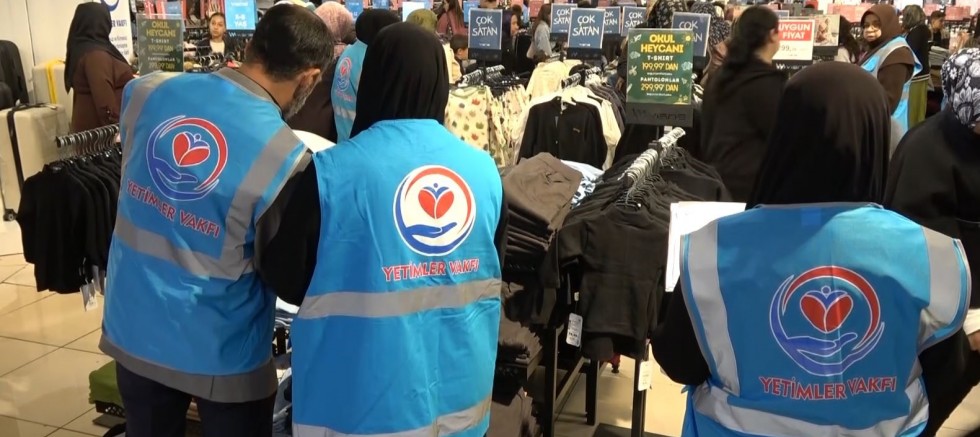 Yetim çocuklara kışlık yardım